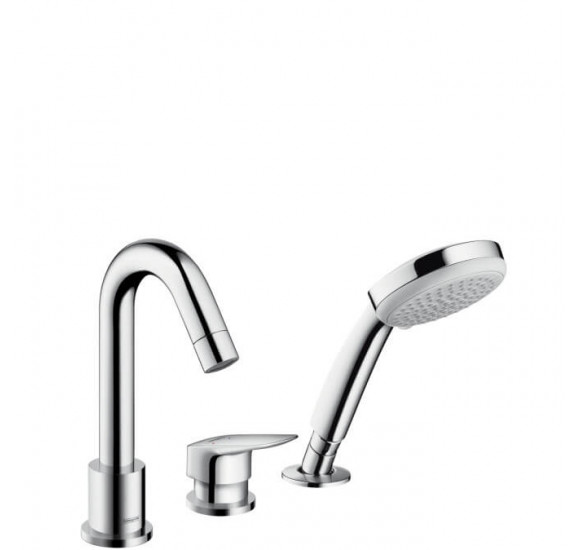 Hansgrohe Logis (71313000) trijų dalių maišytuvas voniai, be potinkinės dalies : Spalva - Chromas