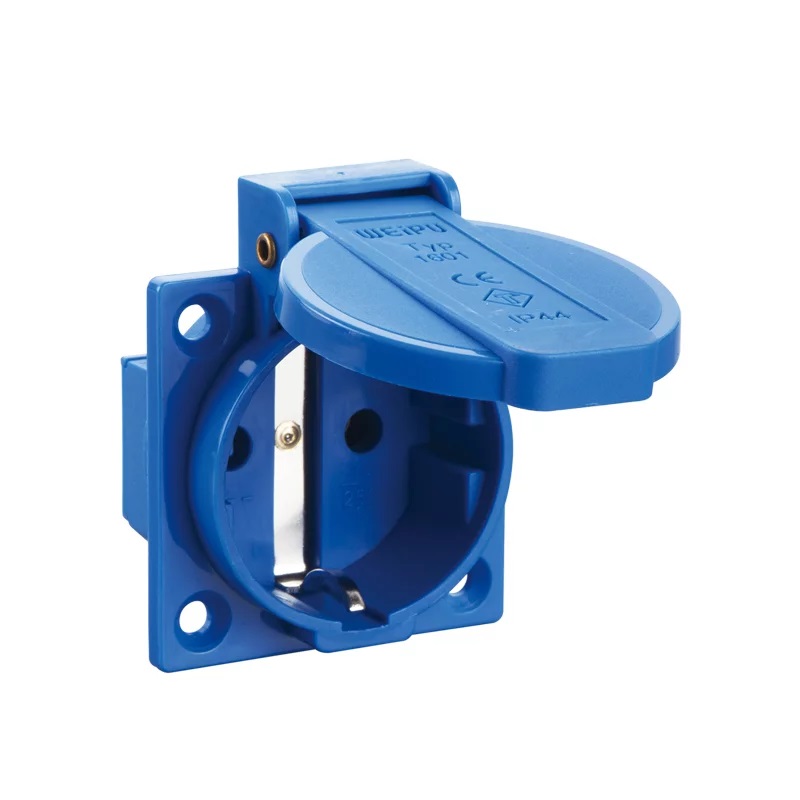 Lizdas korpusinis 16A 2PIN su apsauga IP44, Weipu