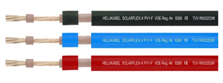Laidas 4mm Solarflex PV1-F baterijų jungimui (raudonas)