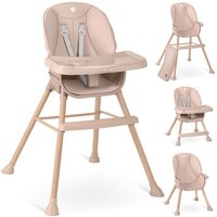 Maitinimo kėdutė Nukido Tilo, rožinė, 3 in1