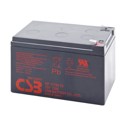 UPS nepertraukiamo maitinimo šaltinis CSB Battery Battery 12V 12Ah F2 Pb  GP12120