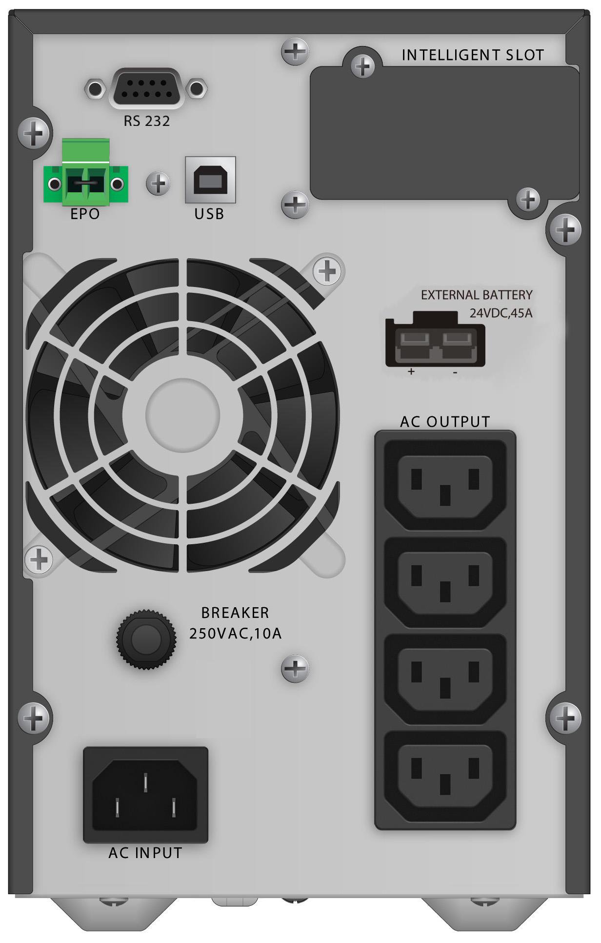 UPS nepertraukiamo maitinimo šaltinis Power Walker VFI 1000 TGB