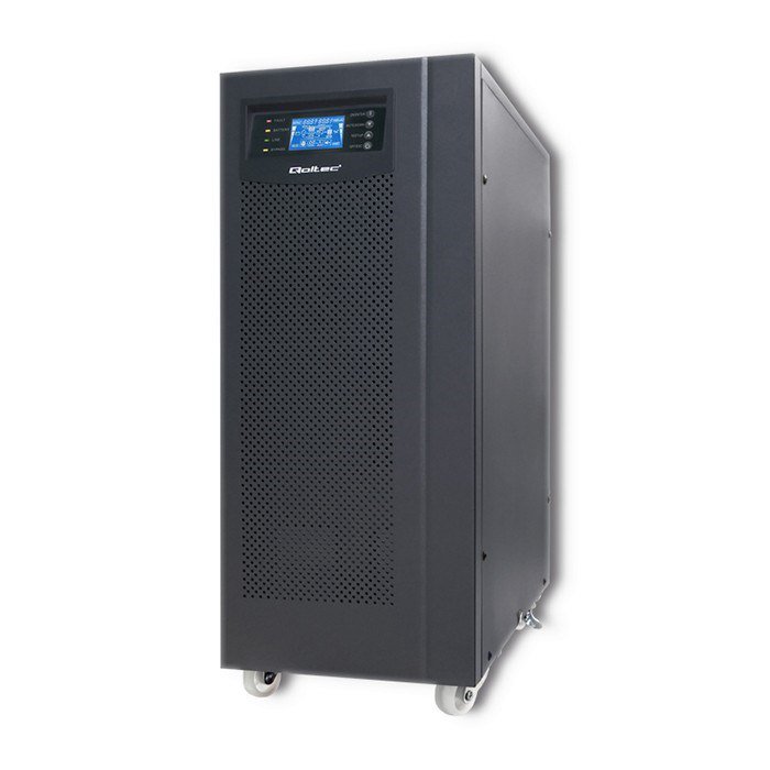 Qoltec 53044 Nepertraukiamo maitinimo UPS  On-line  Gryna sinusinė banga  10kVA  8kW  LCD  USB