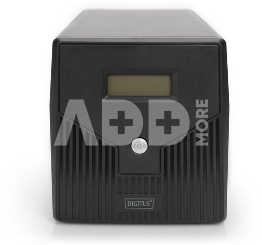 Digitus Line-Interactive UPS DN-170075, 1500VA, 900W, 2x 12V/9Ah battery, 4x CEE 7/7 outlet, 2x RJ45, 1x USB 2.0 type B, 1x RS232, LCD, Simulated Sine Wave, 380x158x198mm, 10.1kg