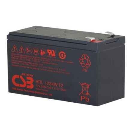 UPS nepertraukiamo maitinimo šaltinis CSB Battery Battery 12V 9Ah 34W Pb F2  HRL1234W
