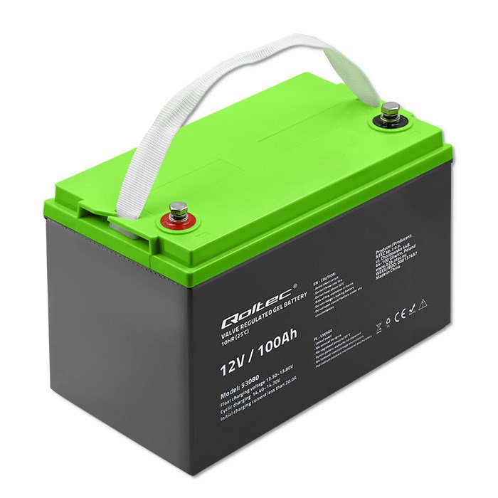 Qoltec 53080 Gelinis akumuliatorius  12 V  100AH