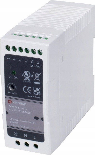 Yingjiao DIN maitinimo šaltinis YSL60L 124V 1.7A 40W