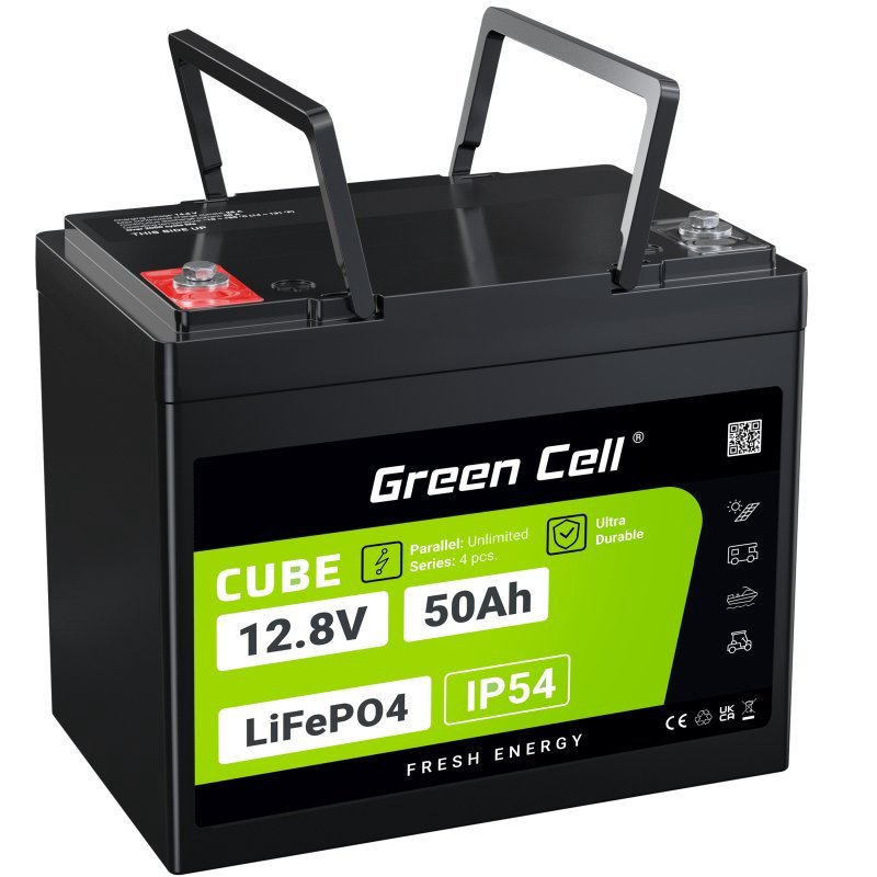 Green Cell LFPGC12V50AH UPS akumuliatorius Ličio geležies fosfatas (LiFePO4) 12 V 50 Ah