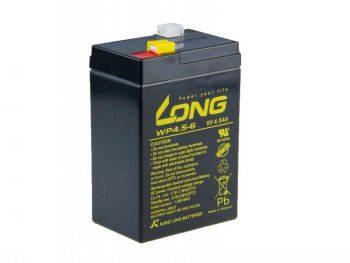 LONG 6V 4,5AH LEAD-ACID BATTERY F1 (WP4.5-6)