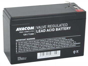 AVACOM BATERIE 12V 7,2AH F2 (PBAV-12V007,2-F2A)