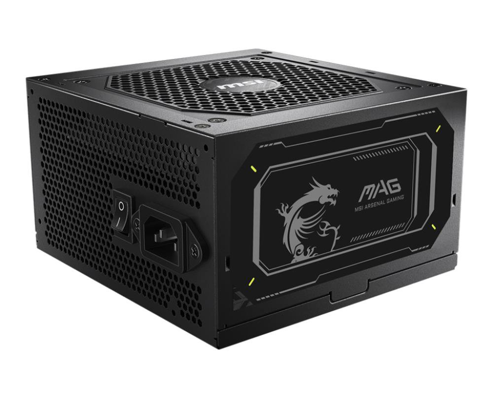 Power SupplyMSIMAG A850GL PCIE5 II850 WattsEfficiency 80 PLUS GOLDPFC ActiveMAGA850GLPCIE5II