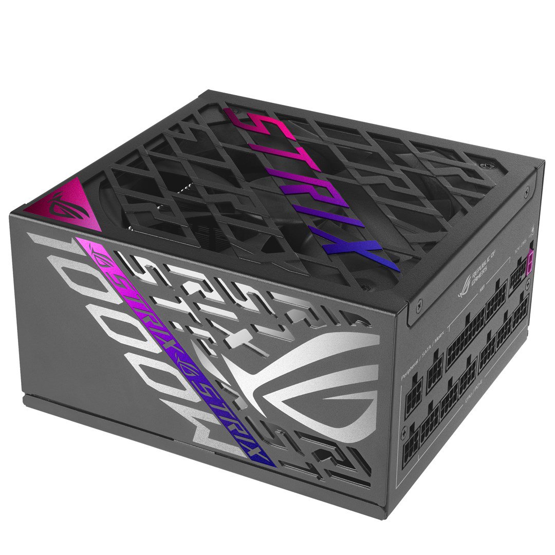 ASUS ROG STRIX-1000P-GAMING maitinimo blokas 1000 W 20+4 pin ATX ATX Juoda, Sidabras