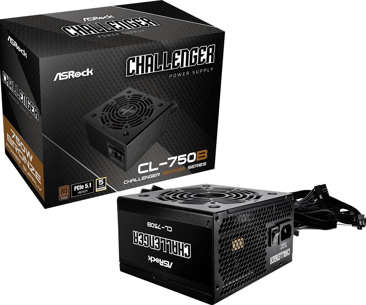 Maitinimo šaltinis ASRock Challenger Bronze 750W (CL-750B)