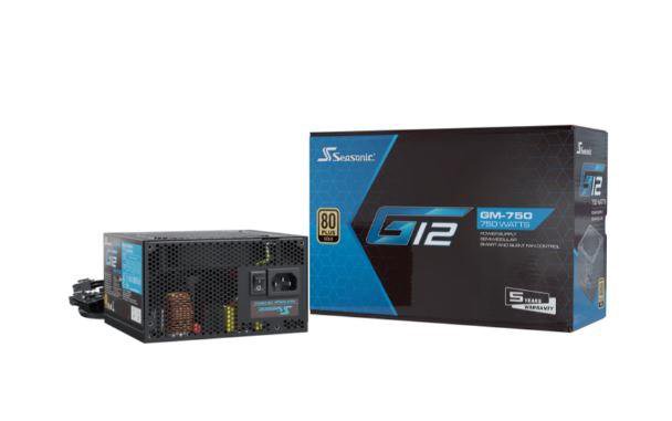 Power SupplySEASONICG12 GM-750750 WattsEfficiency 80 PLUS GOLDMTBF 100000 hoursSSR-750FM
