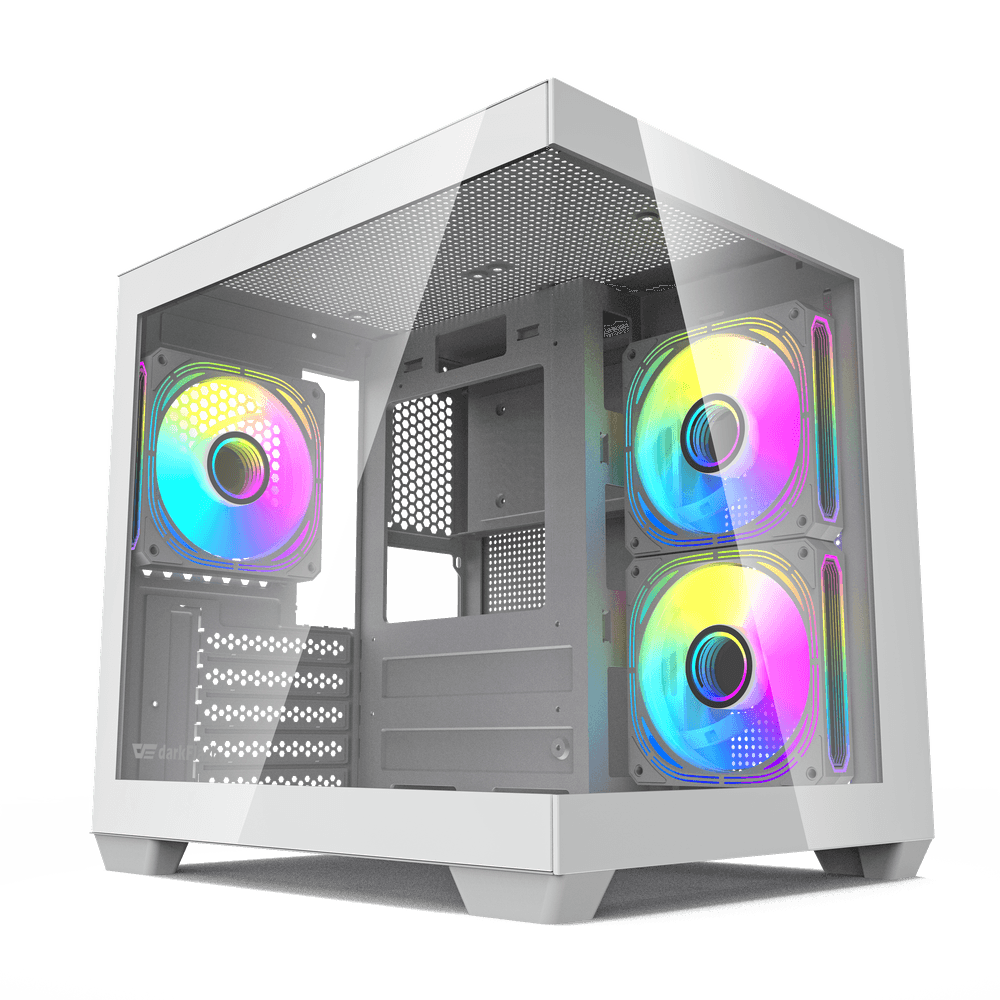 Darkflash C275P M-ATX Kompiuterio Korpusas - Baltas