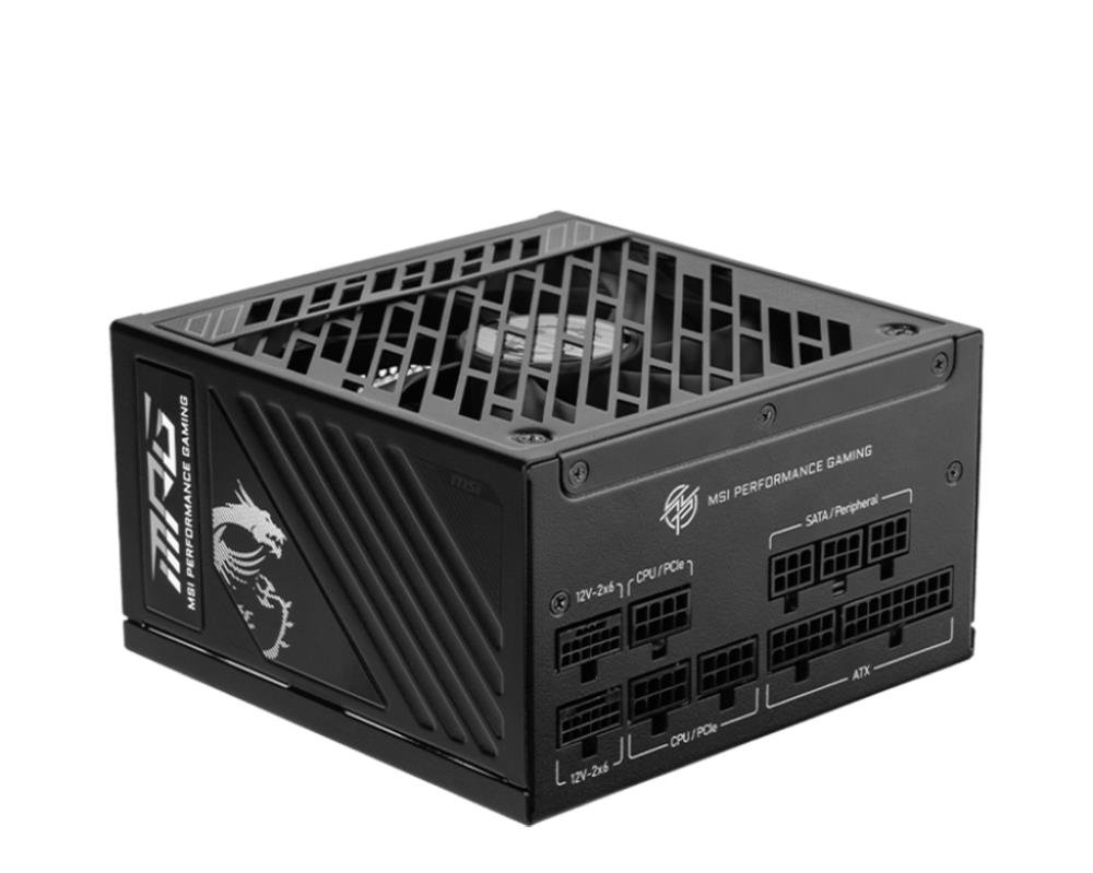 Power SupplyMSIMPG A1000GS PCIE51000 WattsEfficiency 80 PLUS GOLDMPGA1000GSPCIE5