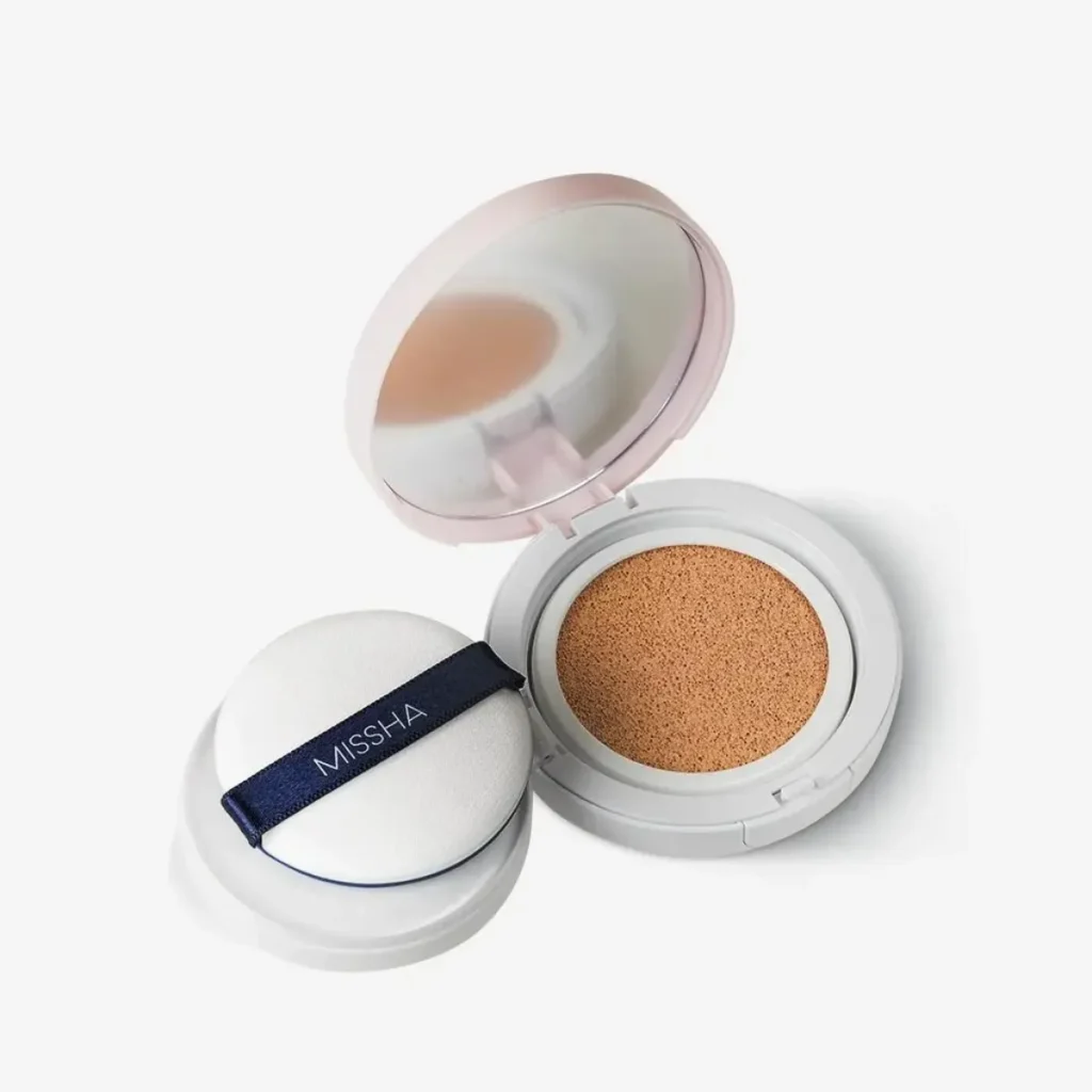 Missha M Magic Cushion Cover Lasting SPF50+ PA+++ No23 – ilgalaikis maskuojantis makiažo pagrindas