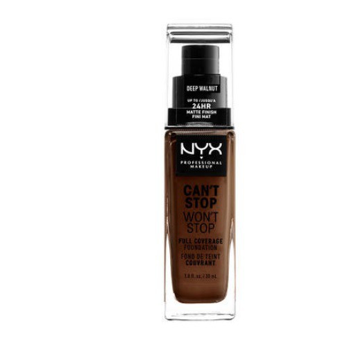 NYX Professional Makeup Can't Stop Won't Stop Full Coverage Foundation Makiažo pagrindas, 22.7 Deep Walnut