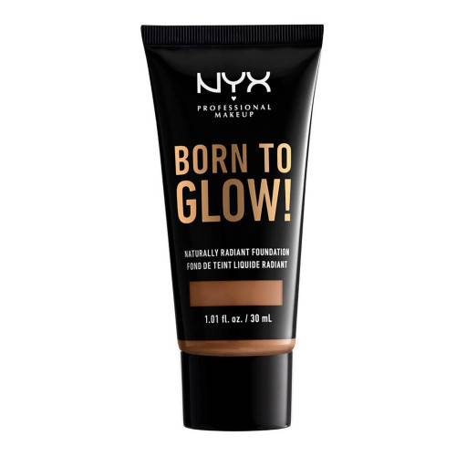 NYX Professional Makeup Born To Glow! Naturally Radiant Foundation Makiažo pagrindas, 16 Mahogany