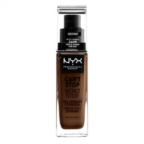 NYX Professional Makeup Can't Stop Won't Stop Full Coverage Foundation Makiažo pagrindas, 23 Chestnut