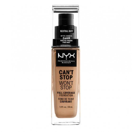 NYX Professional Makeup Can't Stop Won't Stop Full Coverage Foundation Makiažo pagrindas, 10.3 Neutral Buff