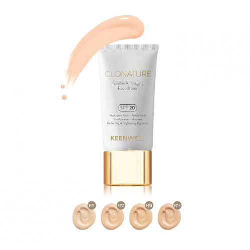 Keenwell Clonature Invisible Anti-Aging Foundation Daugiafunkcinis makiažo pagrindas, No. 1