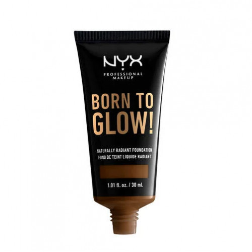 NYX Professional Makeup Born To Glow! Naturally Radiant Foundation Makiažo pagrindas, 22.3 Walnut