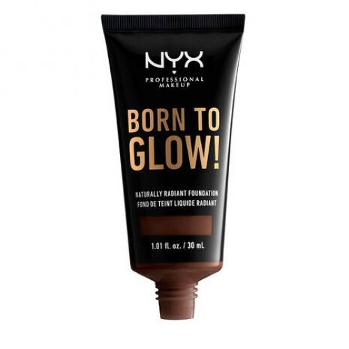 NYX Professional Makeup Born To Glow! Naturally Radiant Foundation Makiažo pagrindas, 24 Deep Espresso