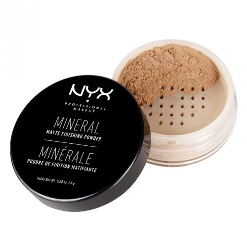 NYX Professional Makeup Mineral Finishing Powder Mineralinė makiažo pudra, Medium/Dark