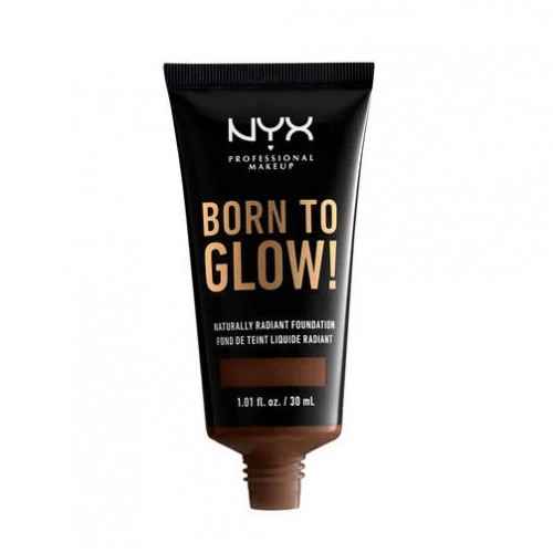 NYX Professional Makeup Born To Glow! Naturally Radiant Foundation Makiažo pagrindas, 22.5 Warm Walnut