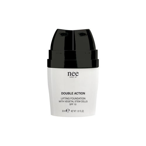 Nee Make Up Milano Double Action Lifting Effect Liquid Foundation Dvigubo poveikio kreminė pudra su kamieninėmis ląstelėmis praturtintu geliu, D0