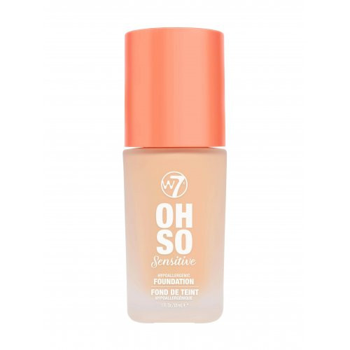 W7 Cosmetics Oh So Sensitive Foundation Hipoalerginis makiažo pagrindas, Early Tan