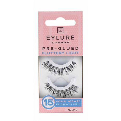 Eylure Pre-Glued Fluttery Light Lashes Dirbtinės blakstienos, No. 117
