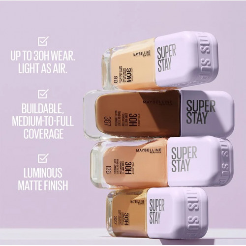 Maybelline Super Stay Lumi-Matte Foundation Makiažo pagrindas, 098