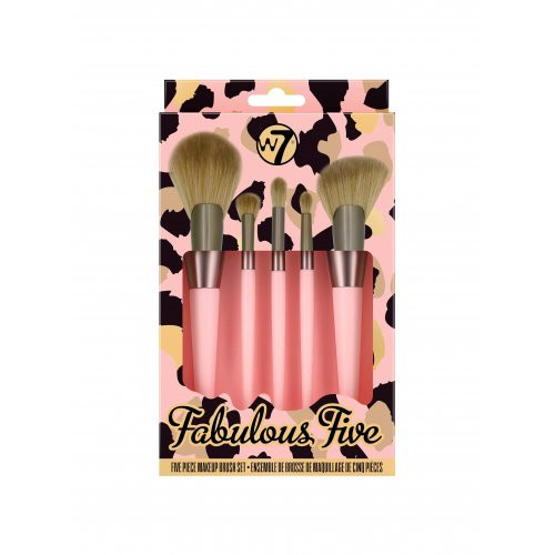 W7 Cosmetics Fabulous Five Makeup Brush Set Makiažo šepetėlių rinkinys, Rinkinys