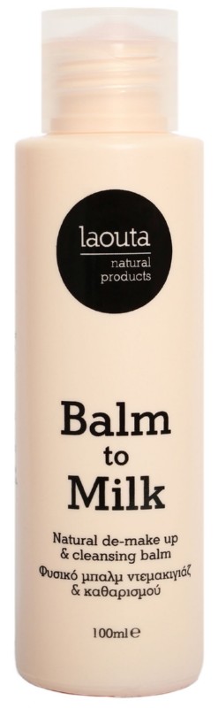 Aliejinis veido prausiklis Laouta Balm to Milk LAO0415, 100 % natūralus, veganiškas, 100 ml