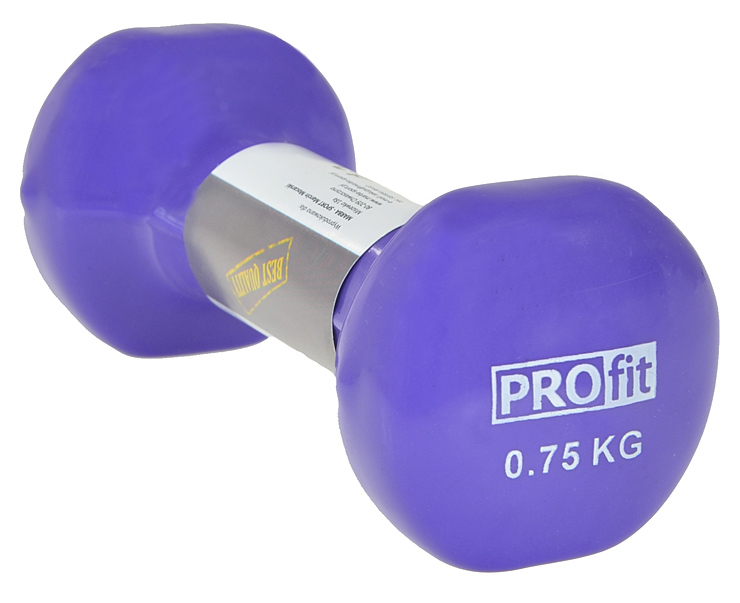 Vinilinis hantelis PROFIT 0,75 kg