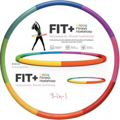 Reguliuojamas lankas 3in1 Fit+ Happy™ fitness Hula hoop