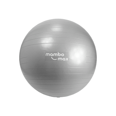 Gimnastikos kamuolys Mambo Max AB Gym Ball 45–95 cm su priedais (Skersmuo: 95 cm,Spalva: Sidabrinė)