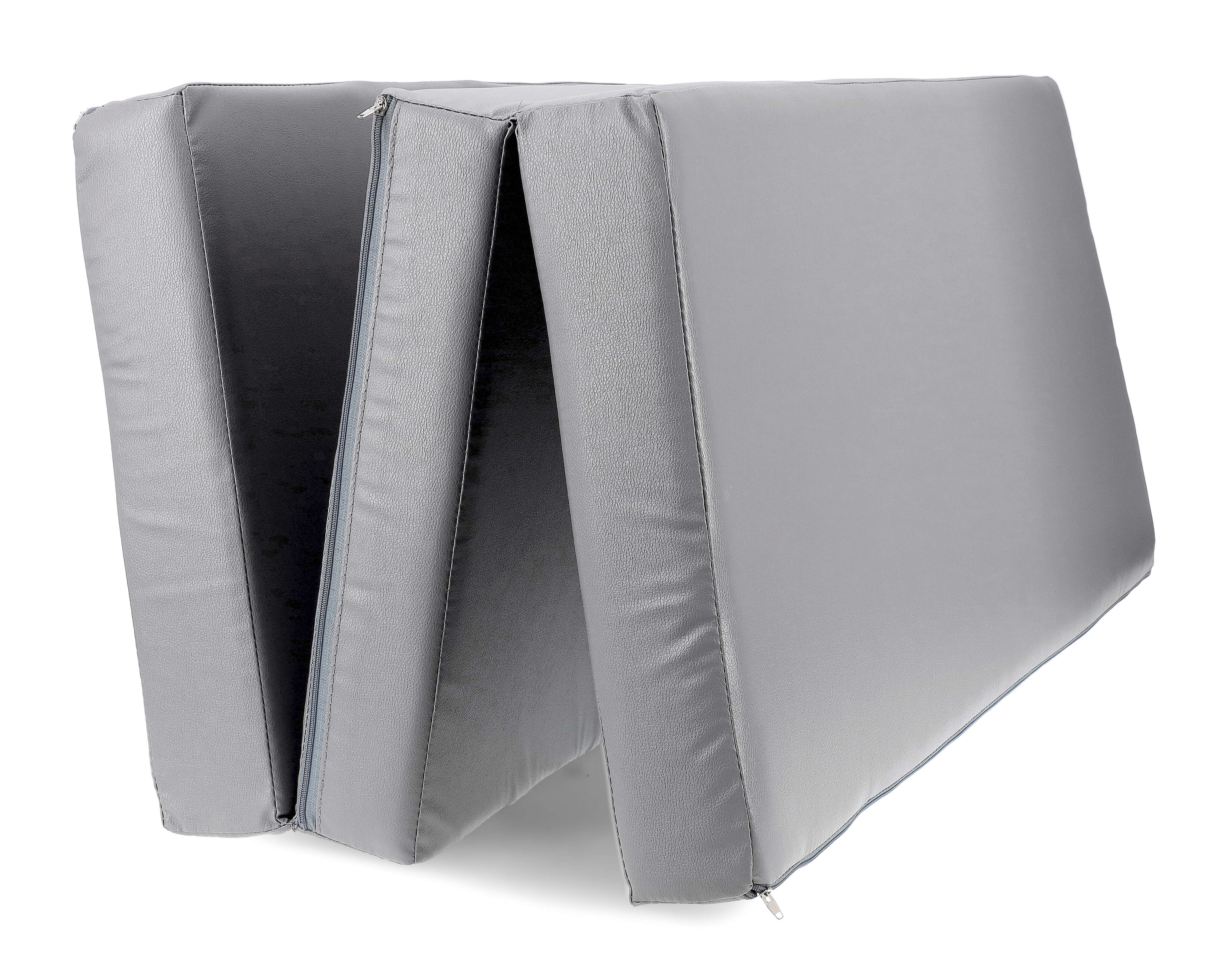 Sulankstomas gimnastikos čiužinys SANRO 150x100x10 cm Pilkas