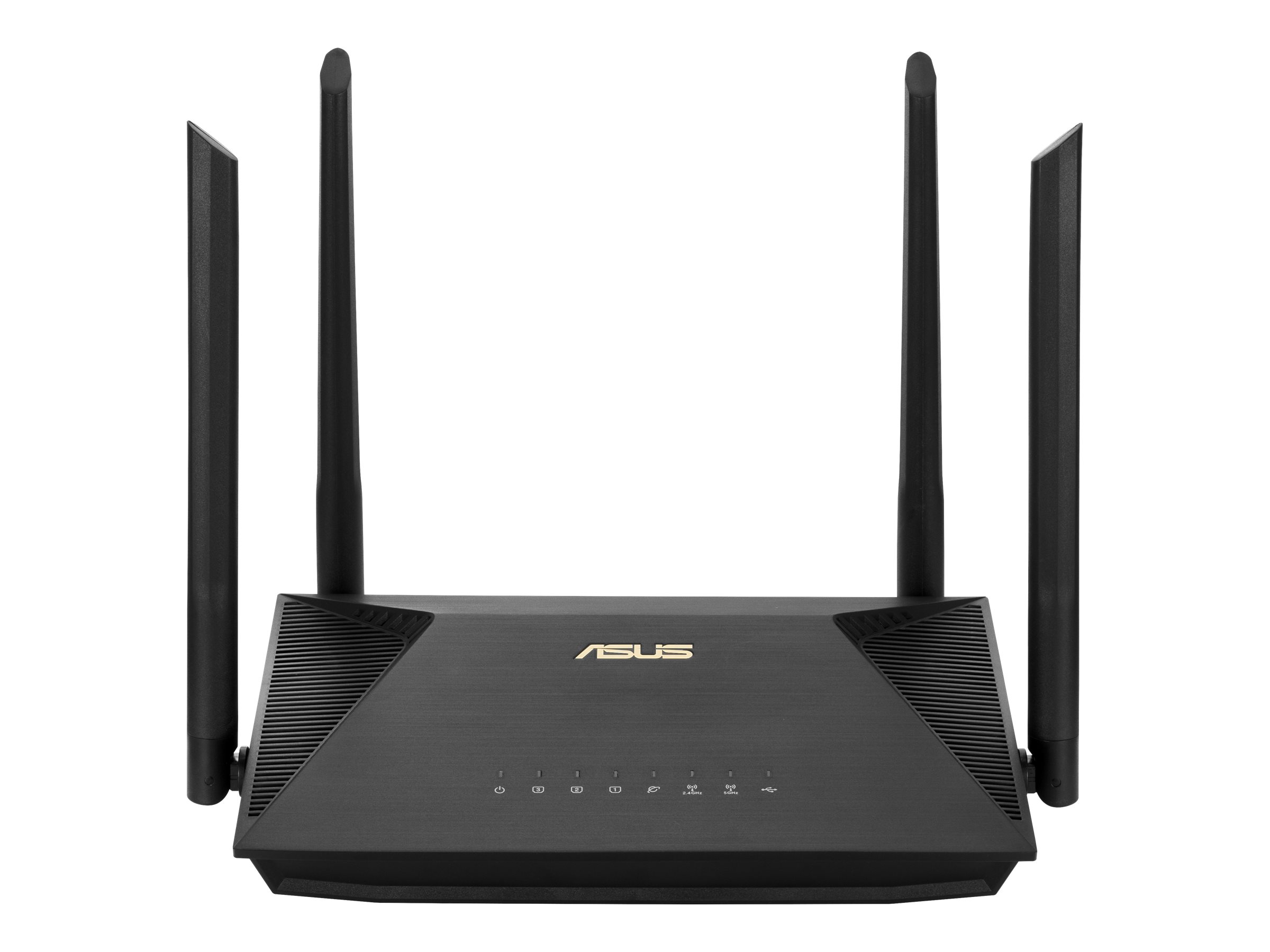 Wireless AX1800 Dual Band Gigabit Router, UK | RT-AX53U | 1201+600 Mbit/s | Ethernet LAN (RJ-45) ports 4 | Mesh Support No | MU-MiMO Yes | No mobile broadband | Antenna type  External antenna x 4 | 36 month(s)