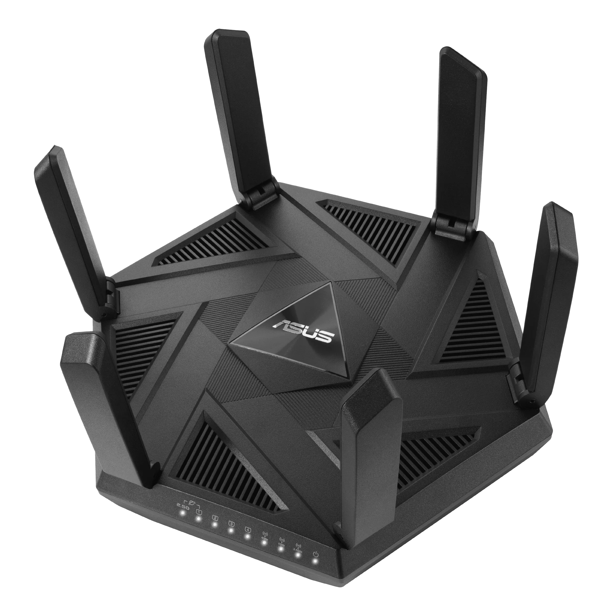 Wifi 6 802.11ax Tri-band Gigabit Gaming Router | RT-AXE7800 | 802.11ax | 574+4804+2402 Mbit/s | 10/100/1000 Mbit/s | Ethernet LAN (RJ-45) ports 4 | Mesh Support Yes | MU-MiMO Yes | No mobile broadband | Antenna type External