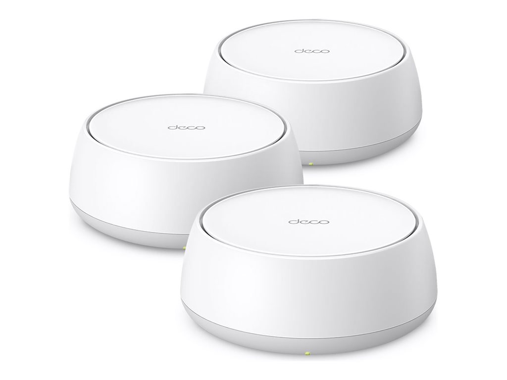 TP-LINK BE3600 Whole Home Mesh Wi-Fi 7 System | Deco BE25 (3-pack) | 802.11be | 2882 Mbit/s | Ethernet LAN (RJ-45) ports 1 | Mesh Support Yes | MU-MiMO No | No mobile broadband