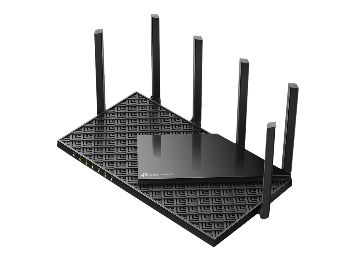 AXE5400 Tri-Band Gigabit Wi-Fi 6E Router | Archer AXE75 | 802.11ax | 10/100/1000 Mbit/s | Ethernet LAN (RJ-45) ports 4 | Mesh Support Yes | MU-MiMO No | No mobile broadband | Antenna type External | 1