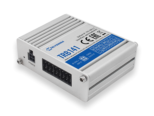 LTE Gateway: No WiFi, 4G, Input/Output, Micro USB | LTE Gateway | TRB141 | No Wi-Fi | Ethernet LAN (RJ-45) ports 0 | Mesh Support No | MU-MiMO No | 2G/3G/4G | Antenna type 1 x SMA for LTE | 1 x Virtual network interface via micro USB