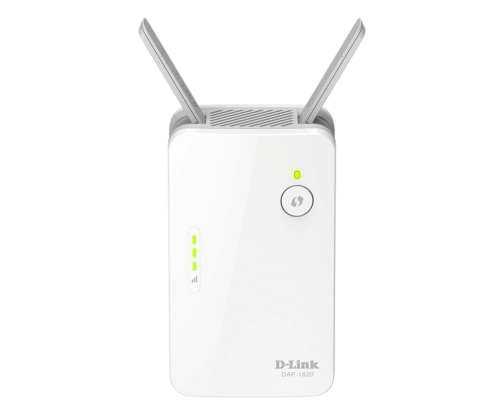 D-Link | AC1300 Wi-Fi Range Extender | DAP-1620 | 802.11ac | Mesh Support No | 400+867 Mbit/s | 10/100/1000 Mbit/s | Ethernet LAN (RJ-45) ports 1 | No mobile broadband | MU-MiMO No | Antenna type External