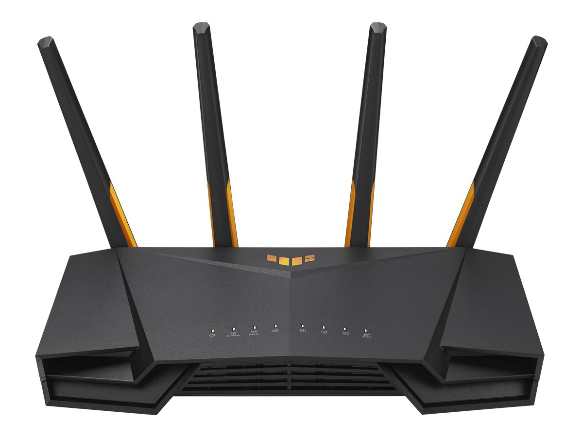 Wireless Wifi 6 AX4200 Dual Band Gigabit Router, EU and UK plug | TUF-AX4200 | 802.11ax | 3603+574 Mbit/s | 10/100/1000 Mbit/s | Ethernet LAN (RJ-45) ports 4 | Mesh Support Yes | MU-MiMO Yes | 3G/4G data sharing | Antenna type External | 1 x USB 3.2 Gen 1 | 36 month(s)