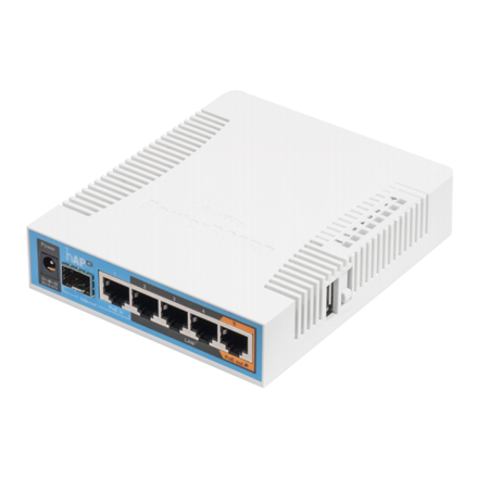 Maršrutizatorius MikroTik RB962UiGS-5HacT2HnT hAP ac 802.11ac, 2.4/5.0, 10/100/1000 Mbit/s, Ethernet