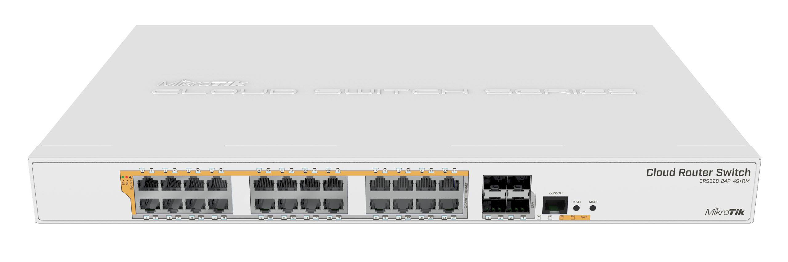 Maršrutizatorius MikroTik CRS328-24P-4S+RM