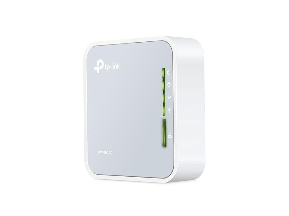 Maršrutizatorius TP-LINK Router TL-WR902AC 802.11ac 300+433 Mbit/s 10/100 Mbit/s Ethernet LAN (RJ-45